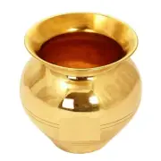 Forestree Brass Pot, lota Pooja Items Indian Lota Gold Kalash Traditional