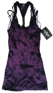 BRAND NEW Affliction SCORPIUS Womens Dress M NWT Top Purple