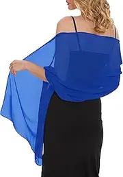 [Gosunny] Women's Chiffon Wraps Scarves and Shawls for Evening Dress Elegant Wedding Cover Up