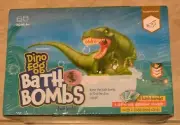 Box 6 Dino Egg Bath Bombs w/ Surprise Inside Dinosaur in Each Egg NEW Sealed