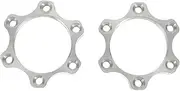 Yardwe 2Pcs Bike Disc Brake Rotors Adapter Threaded Hubs Easy Installation Compatible with Mountain and Road Bikes Smooth Finish for Enhanced Stability