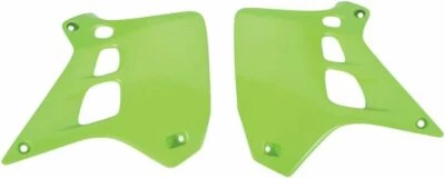 UFO Green Radiator Shrouds Scoops For Kawasaki KX250 90-91 KA02729026