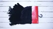 JACLYN SMITH COLLECTION 3 Pc Set BLK Boucle Knit Scarf, Gloves, & Hat OSFM *NWT*