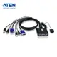 【預購】ATEN CS22U 2埠USB VGA帶線式KVM多電腦切換器(外接式切換按鍵)