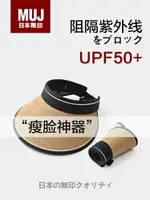 日本UPF50+夏季大帽檐防曬帽女UV防紫外線空頂遮陽太陽帽遮臉帽子