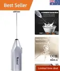 Compact Battery-Operated Foam Maker - Travel-Friendly Frother for Coffee Lovers