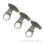 3 x Flush Cut Segment Knife Swing Blades - Fein Supercut, Festool Vecturo Fit