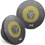 [Pyle] 17cm Car Speakers, 6.5" 3-Way, 140W RMS/280W Peak, 4 Ohm, triaxial design for loud sound. Perfect for car stereo upgrades, easy installation, round shape, full-range audio for improved sound