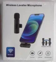 Wireless Lavalier Microphone iPhone 15 Comes With 2 Microphones New Never Used