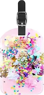 [WOSHJIUK] Luggage Tags,2 Pack Labels Suitcase Tags,Decorate Colorful Party,Luggage Tags Privacy Protection Travel Bag Tag