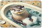 Relaxed Otter Bath Green Washable Waterproof Pads, Incontinence Pads for Bed Washable, Reusable Incontinence Pads
