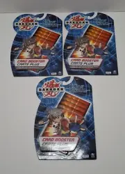 Bakugan Battle Brawler Pack Card Spin Master Carte Plus X3