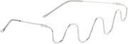[Abaodam] 1 Pair Glasses frame decorative glasses spectacle frame diamond sunglasses retro decor trendy glasses fashion eyeglasses Prop Glasses Funny Glasses wave baffle decorate 20s