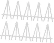 Operitacx 10pcs Easel Easel for Sign Light Chart Showing Stand Artist Display Rack Painting Stand Poster Holder Plastic Display Rack Painting Show Shelf White Plastic