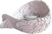 Angel Wings Tealight Candle Holder, Christening Favor, Baptism Favor, Communion, Religious Favor Votive Holder Ornament Christmas Mothers Day Decor Gifts