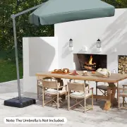 CostwayWeighted Offset Umbrella Base with Cross Bracket Up to 80 kg