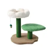 Catio 2-level White Camelia Flower Cat Scratching Tree