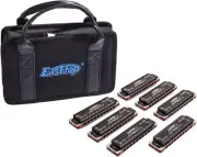 EASTTOP 10hole Harmonica Set blues harp 008K Professional Diatonic Harmonica Lot