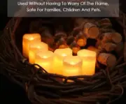 24Pcs Flameless LED Candle Light Warm White For Christmas Decorations