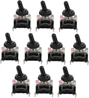 MUCKLILY 5 Sets Toggle Switches Boat Door Switch Charger Power LED Pod Lights Protector Pole Anti-Socket Light Cover Guard Rocker Switch Waterproof Marine The Switch