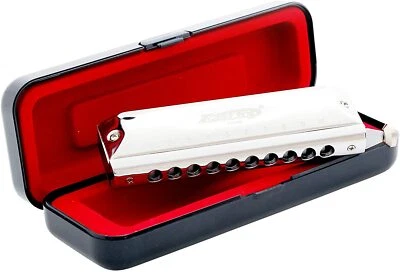 East top Chromatic Harmonica Key of C Professional Mouth Organ Harmonica Gift