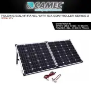 Camec 120W 12V Folding Solar Panel w/ 15A Controller Series 2 Caravan Motorhome