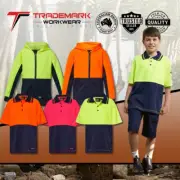 Workcraft Kids Hi-vis Work Polo & Hoodie Size 0-12