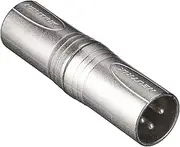 Neutrik XLR Male to Male Adapter, 3-Pin, Silver, Indoor Use, Compatible with Musical Instrument, Mixer, Microphone