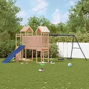 Outdoor Playset Solid Wood Douglas,Swing Sets & Playsets 81.25KG-3155898