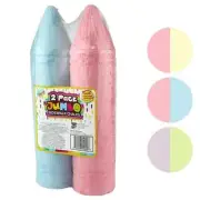 Thick Jumbo Coloured Sidewalk Chalk 2 Pieces 18.5cm Kids Art Party Favours