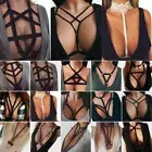 Women Body Harness Elastic Bandage Cage Ladies Adjustable Strappy Hollow Out Bra