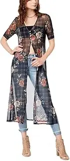 [American Rag] Juniors' Ruched Sheer Duster Top