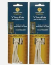 2 Packs Round Oil Lamp Cotton Wick 8" x 1/8" ~ 5 in each pack (10 wicks Total )