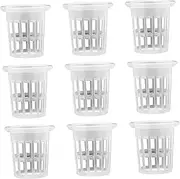 MOBUTOFU Nursery Pots Planting Baskets 50 Pcs Soilless Cultivation Baskets Hydroponic Planting Bucket Garden Net Cups for Fresh Vegetable Sowing