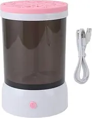 Make up Brush Cleaner Electric Makeup Brushes Cleaner Machine USB Visible Quick Dry Automatic Portable Supplies Cleaner for All Size Brushes (Roseate)