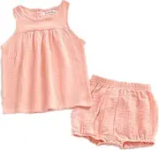 [AYIYO] Baby Infant Toddler Loose Sleeveless Tank Top + Bloomers Set