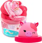 Calynda the Cow Strawberry Cloud Slime - 8 Oz Fluffy Fun for Kids!