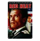 Red Heat Movie Metal Poster Arnold Schwarzenegger Tin Sign Plaque