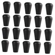 20 Pcs Black Color Plastic Cord Lock Stopper Detachable Cap Cord Locks Stop