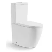 660*390*885mm Poseidon Elvera Gloss White Ambulant Tornado Back To Wall Toilet