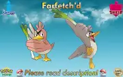 ⚔️Shiny/Non-shiny Farfetch’d 6IV️Pokémon Sword/Shield HOME (Legal)