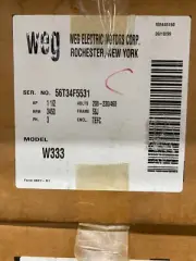 Weg W333 1 1/2HP 3 phase electric motor