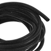 20ft 1/4 Inch Black Wire Loom Split Tubing Cord Protectors Flexible Conduit