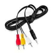 10FT 3.5mm to 3 RCA Male Plug to RCA Stereo Audio Video Male AUX Cable, 3.5mm...