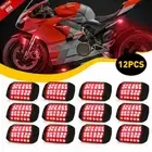 Pure Red LED Rock Lights 12Pods Underglow Underbody Under Car Truck Glow Light