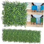 Artificial Grass Wall Backdrop,10"x 10"(16P) Boxwood Faux Wall 10"x10" 16 Green