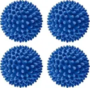 Handy Laundry Laundry Dryer Balls, Clothes Come Out Soft, Fluffy, Fewer Wrinkles & Less Static Cling, A Natural Alternative to Fabric Softener, Reduce Drying Time and Save on Energy, (Set of 4)