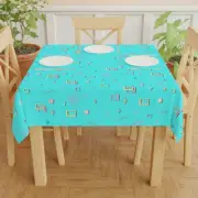 Retro Atomic Square Table Cloth