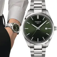 在飛比找momo購物網優惠-【TISSOT 天梭】PR 100 俐落簡約時尚女錶-綠40