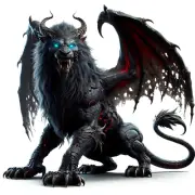 Dark Manticore Ancient Monster 3" DnD Myth Legend Mythology Gaming Hobby Decal